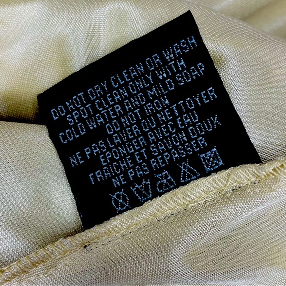 AIDAN MATTOX Gold Sequin Beaded Silk Split Sleeve Cocktail Dress NWT Size 4 - Picture 7 of 7